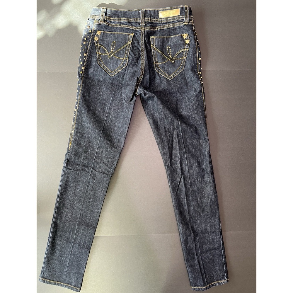 Vintage Southpole‎ Jeans Women's Size 9 - Skinny - Y2K - Gold Accents - Picture 7 of 9